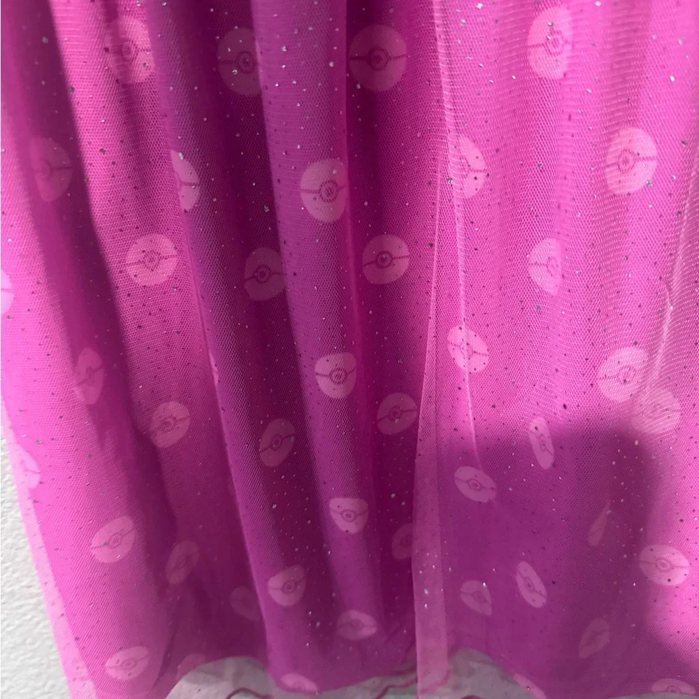 Girl's Pokemon Pikachu Pink Yellow Hooded Character Nightgown dress XS
